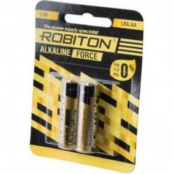 Элемент питания ROBITON FORCE LR6 BL2 Элемент питания ROBITON FORCE LR6 BL2