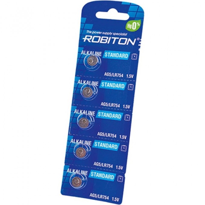 Элемент питания ROBITON R-AG5-0-BL5 16952