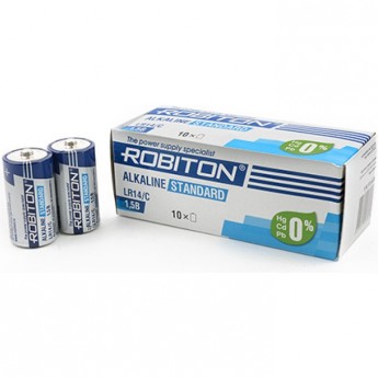 Элемент питания ROBITON STANDARD LR14 BULK10, в упаковке 10 шт Элемент питания ROBITON STANDARD LR14 BULK10, в упаковке 10 шт