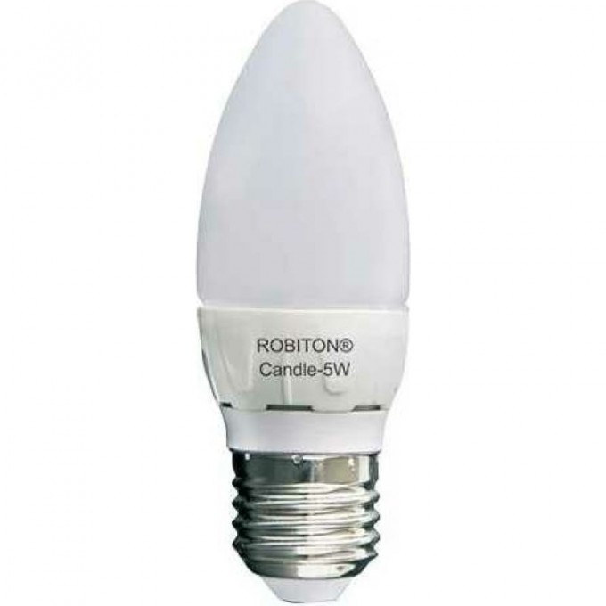 Лампа светодиодная ROBITON LED Candle-5W-4200K-E27 13921