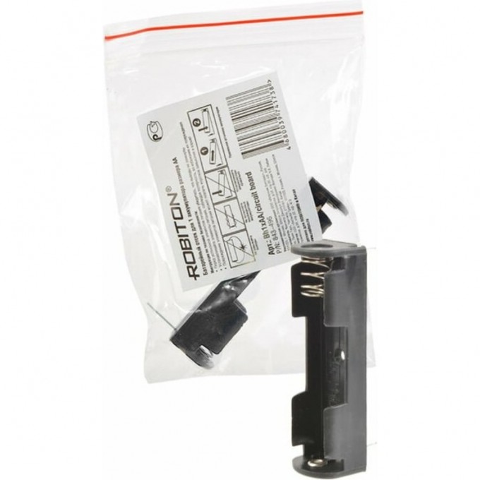 Отсек для элементов питания ROBITON Bh1xAA/circuit board для монтажа на плату PK1 19723